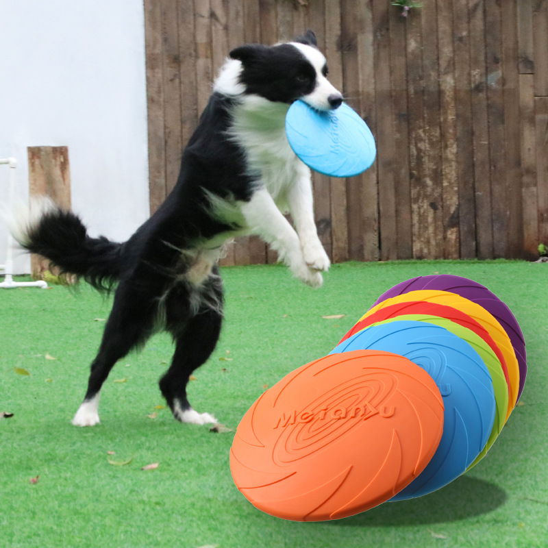 Flying Disc Dog Training Toy - Интерактивная силиконовая игрушка в виде летающего
