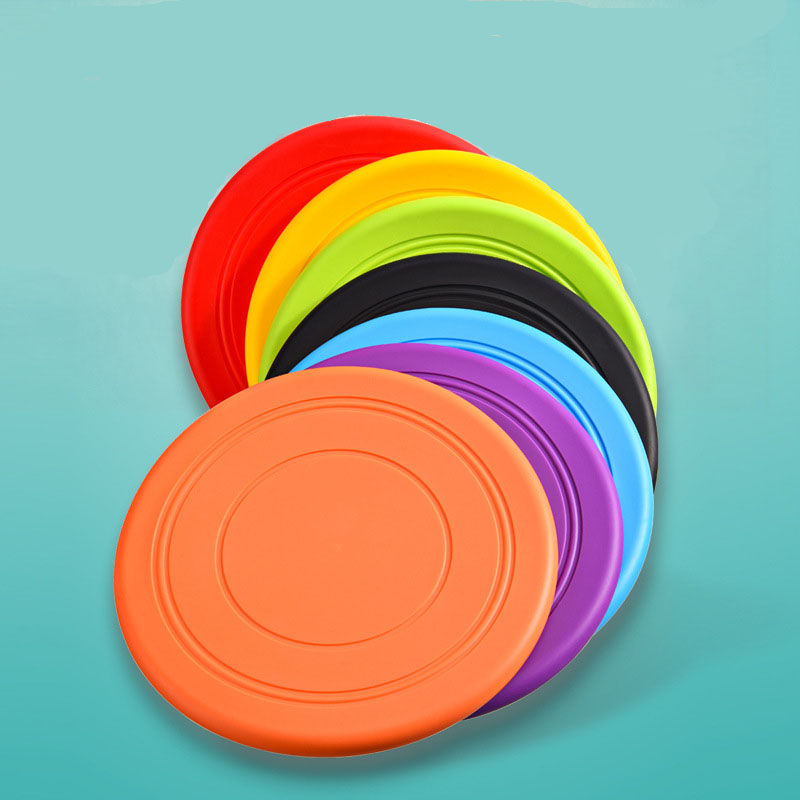 Flying Disc Dog Training Toy - Силиконовая летающая тарелка, забавная игрушка для