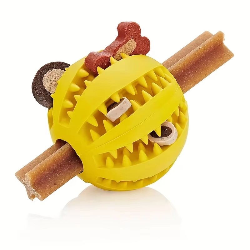 Dog Puzzle Feeder Toy - 1/2 шт. Интерактивные резиновые мячи для