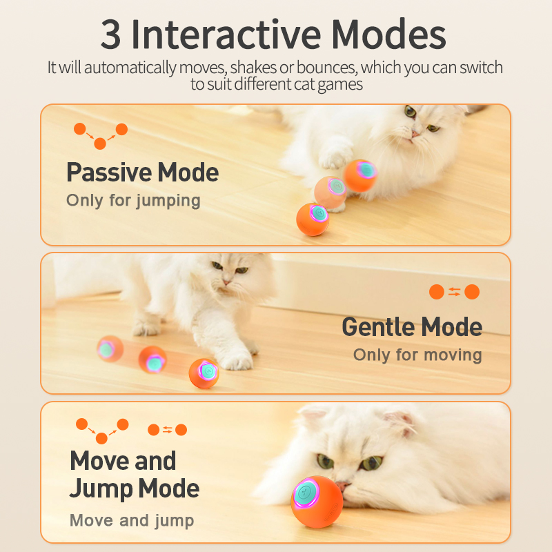 ROJECO игрушки для кошек умный – обзор и цена Automatic Moving Dog Ball