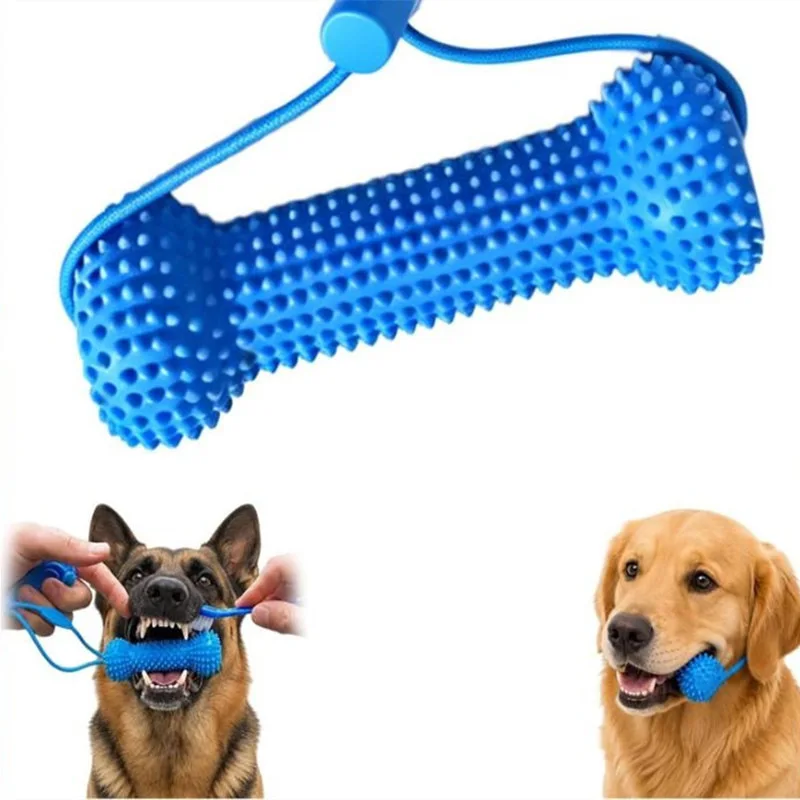 Многоразовая резиновая игрушка – обзор и цена Teeth Cleaning Dog Chew Bone