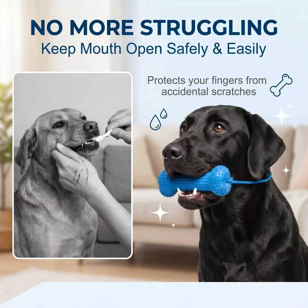 Многоразовая резиновая игрушка – обзор и цена Teeth Cleaning Dog Chew Bone