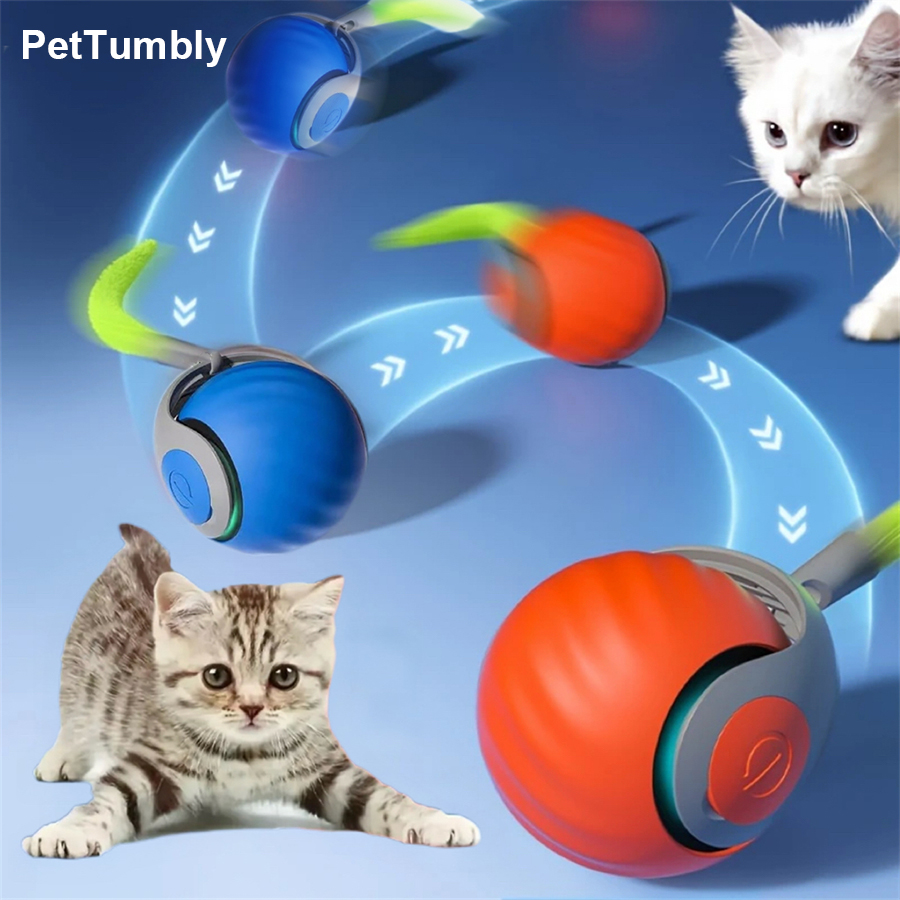 Интерактивная игрушка для коше – обзор и цена Automatic Moving Dog Ball